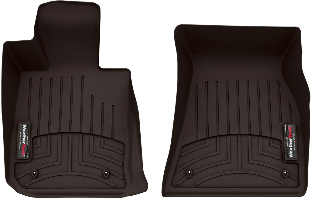 WeatherTech Custom Fit FloorLiners for BMW M4, M4 Competition, M440i, 430i - 1st Row (4716731), Cocoa