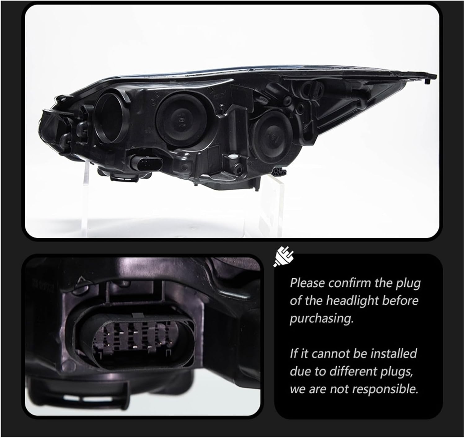 Car Lights Compatible With Focus 2012-2014 LED Auto Headlight Assembly Upgrade E-Class Design Bifocal Lens Signal Lamp Tool Accessories