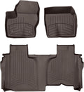 WeatherTech FloorLiner HP Custom Fit Floor Mats for Chevrolet Silverado 1500 LTD, Silverado 1500, Sierra 1500 Limited - 1st & 2nd Row (471436-1-6IM), Cocoa