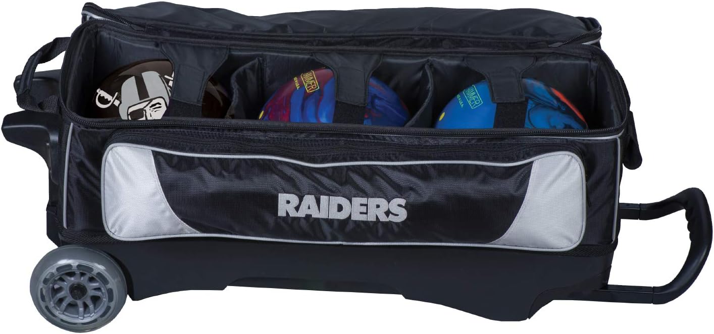 Strikeforce Bowling NFL Bowling Roller Bag with Ball, Shoe and Accessory Pockets