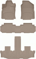 WeatherTech FloorLiner HP Custom Fit Floor Mats for Subaru Ascent Full Set (451475-1-2-3IM), Tan