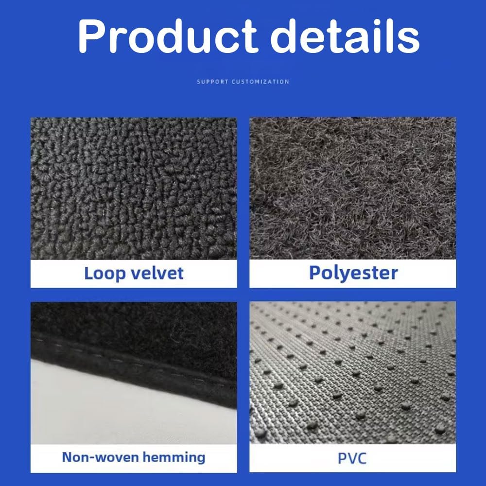 Starlight LED Car Floor Mats, 4pcs Shiny Starry Sky Star Light Floor Mats, App Control Washable Fiber Optic Lights Universal Automotive Decoration Atmosphere Light