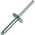 Large Flange Pop Rivets 1/4' x 3/4'All Steel (8-12) Dome Head Pack of 500 Fastener Set LS22445F