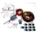 Heavy Duty Turn Signal Switch with Complete Wiring Kit Compatible with 12 Volts Negative Ground Cars and Trucks - TS01 - Light Bulbs and Light Socket Not Included