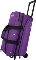 Triple Roller Bowling Bag with Wheels, Heavy Duty 3 Ball Bag for League & Recreational Bowlers