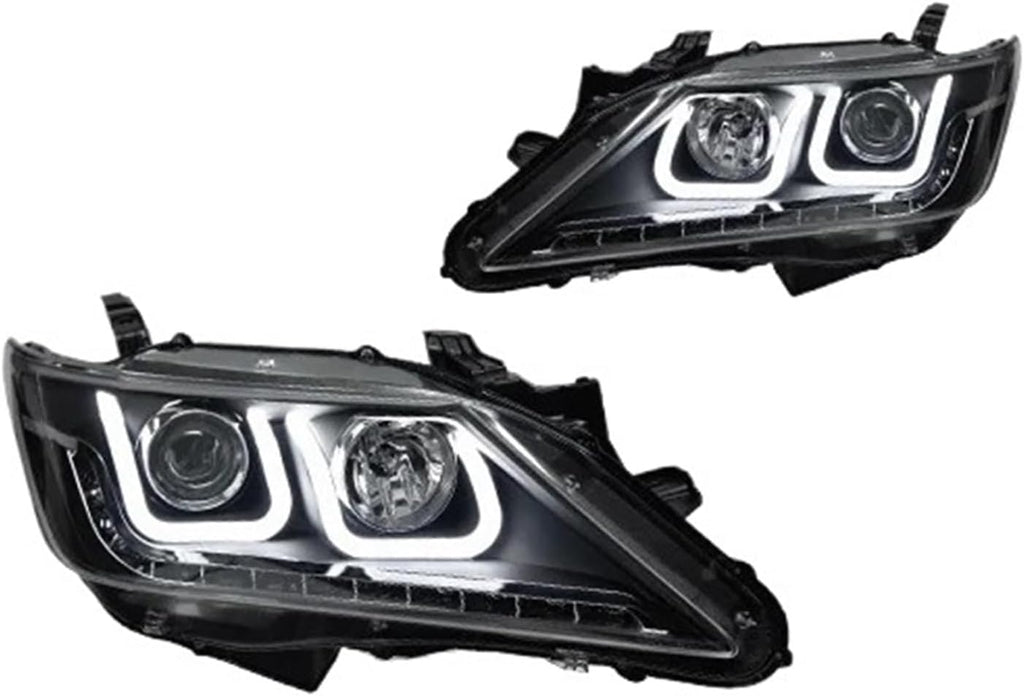 Car Lights Compatible With Camry 2012-2014 LED Auto Headlights Assembly Upgrade Bifocal Lens Blink Signal Lamp Tool Accessories
