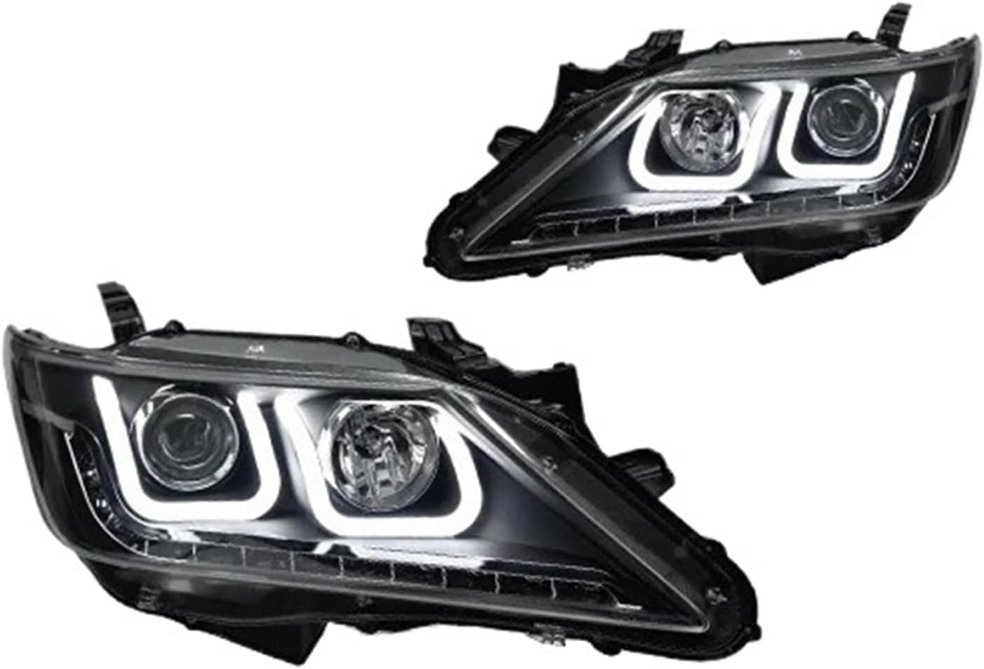 Car Lights Compatible With Camry 2012-2014 LED Auto Headlights Assembly Upgrade Bifocal Lens Blink Signal Lamp Tool Accessories