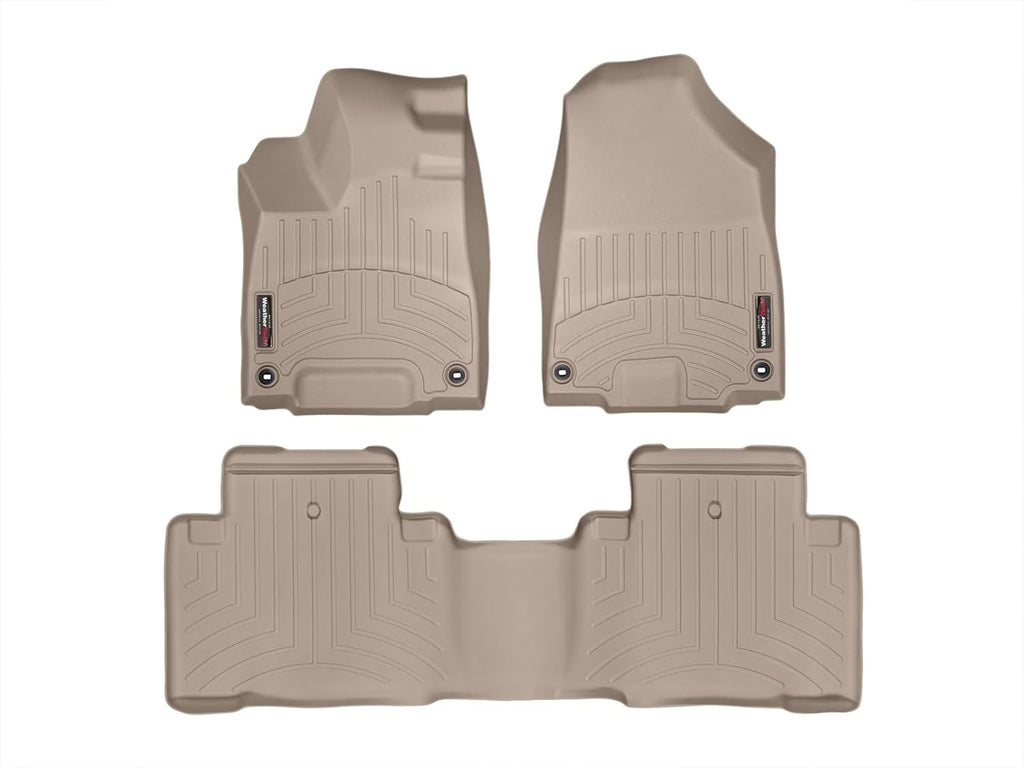 WeatherTech Custom Fit FloorLiners for Acura MDX, MDX, MDX - 1st & 2nd Row (45576-1-2), Tan
