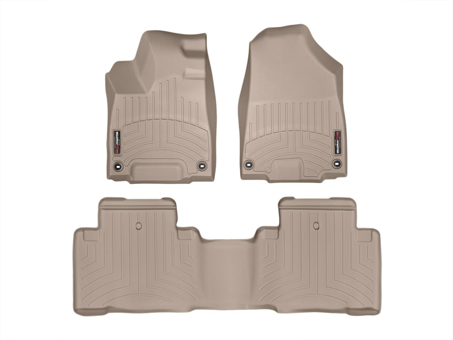 WeatherTech Custom Fit FloorLiners for Acura MDX, MDX, MDX - 1st & 2nd Row (45576-1-2), Tan