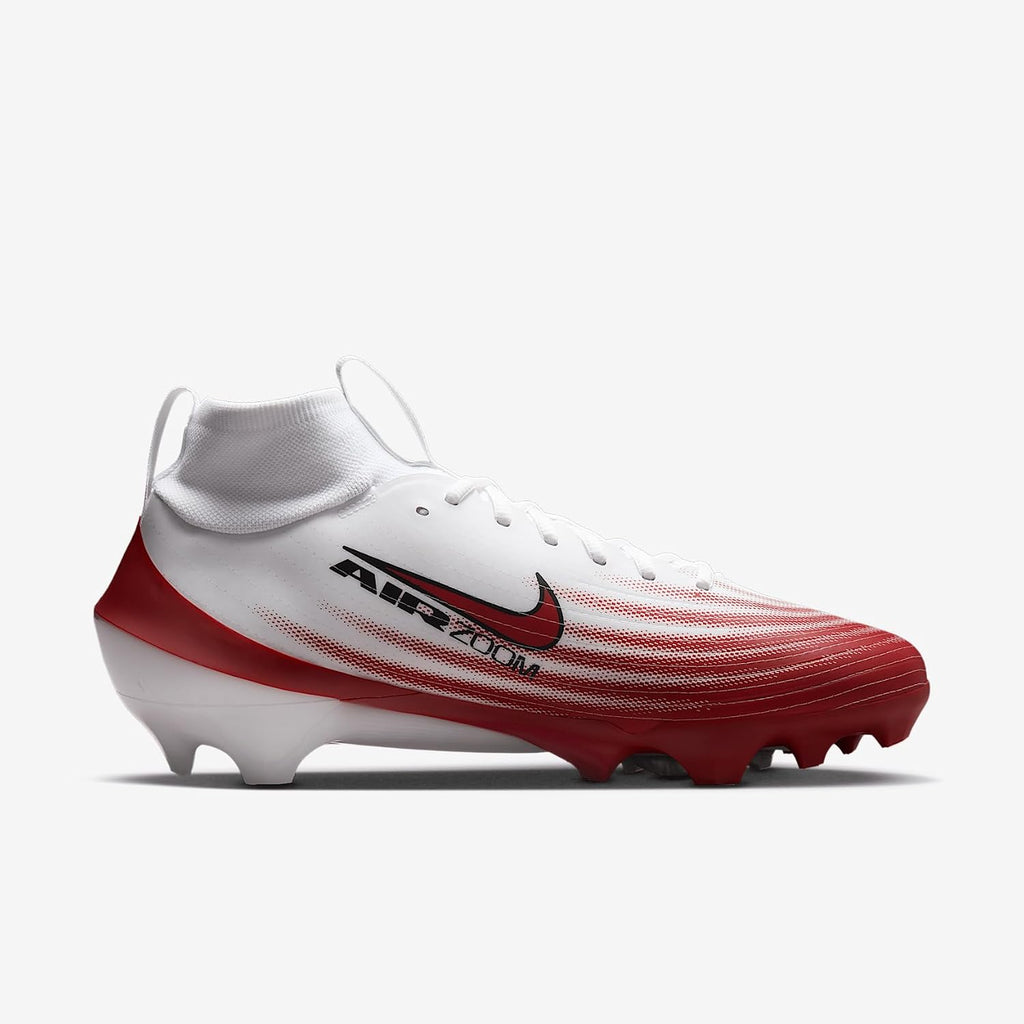 Nike Vapor Pro 1 Football Cleats (HM8850-104, White/Midnight Navy/Metallic Silver/Black)