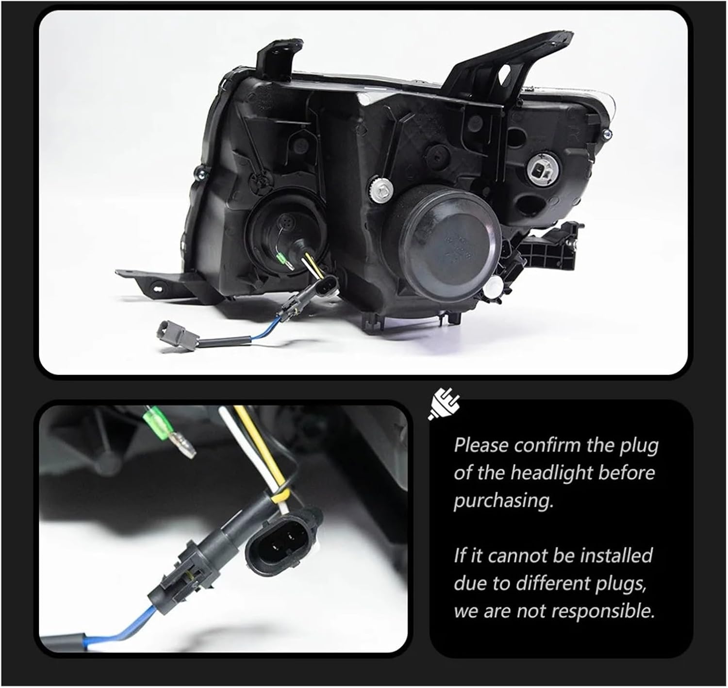 Car Lights Compatible With Pajero V93 V97 Montero 2009-2021 LED Auto Headlight Assembly Upgrade Projector 4 Lens LHD RHD Tool Accessories