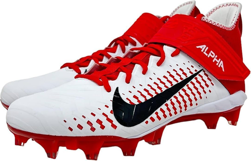 Nike Men's Alpha Menace Pro 2 D Football Cleats - Black/White,7M US