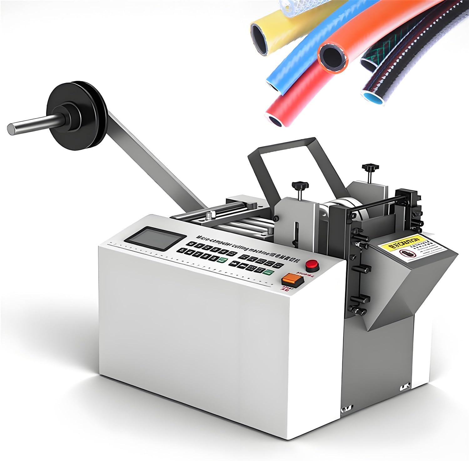 Fully Automatic Heat-Shrink Tube Micro-Computer Cutting Machine Electric Tube Cable Pipe Cutter with Micro Computer Control, Cutting Accuracy 0.1Mm, For Sleeve Rubber/Plastic Tube
