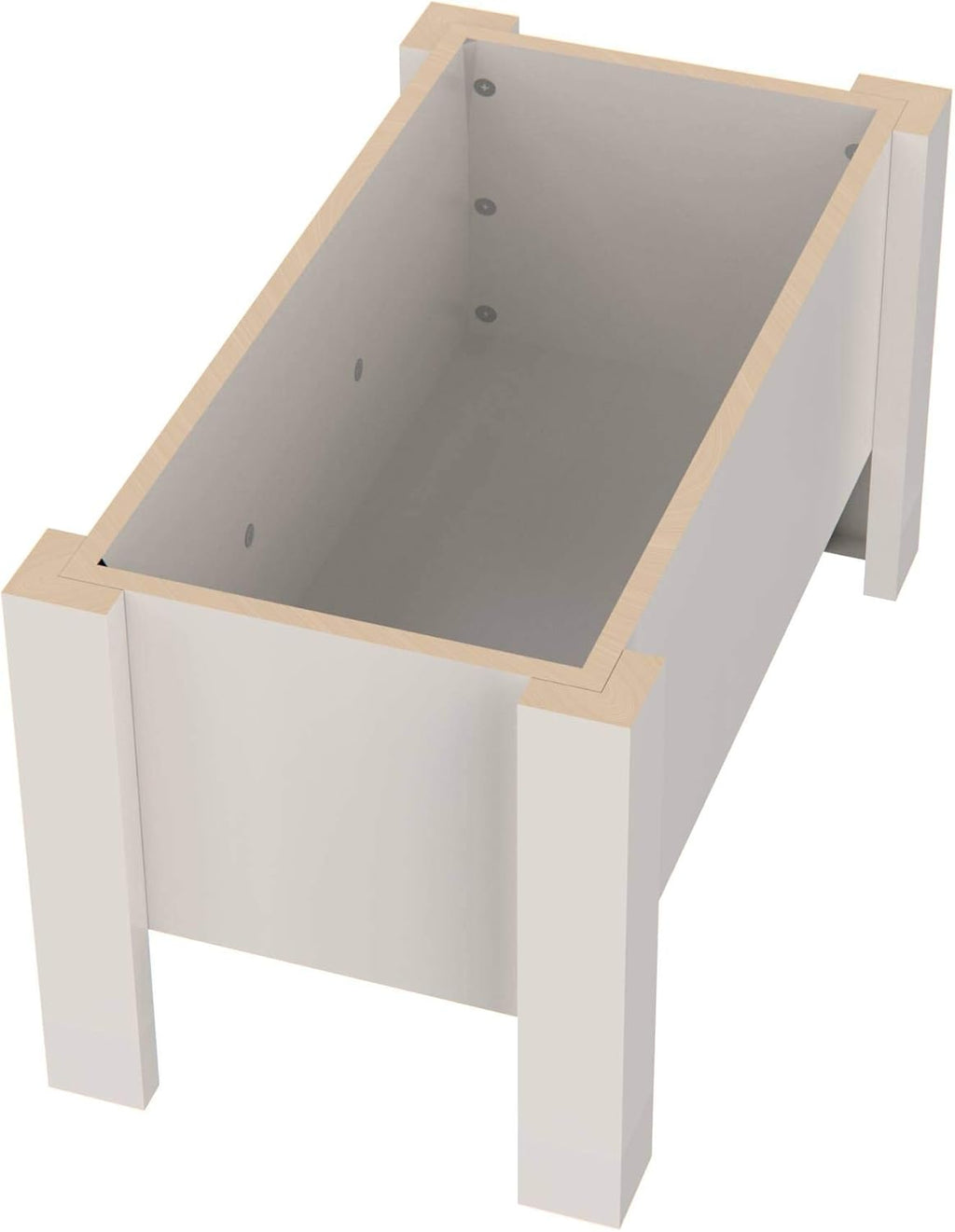 GTW Elevated Dog Bowl Stand for Large Dogs - Customized Feeding Station with Storage & Stainless Steel Bowls (Large, Flag Design)