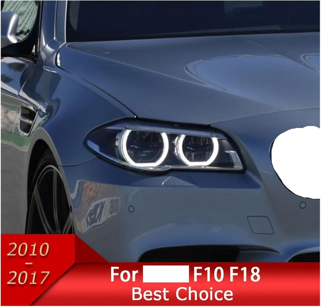 Car Lights Compatible With BMW F10 F18 2011-2017 5 Series 520i 530i LED Auto Headlight Assembly Upgrade High Configure Design Accessories(For 10-13 User)