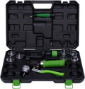 Hydraulic Tube Expander, HVAC Hydraulic Swaging Tool Kit Tubing Expanding Copper Tube with bearing-type pipe cutter and 7 Expander Heads for 3/8'-1-1/8' Copper Aluminum Pipes