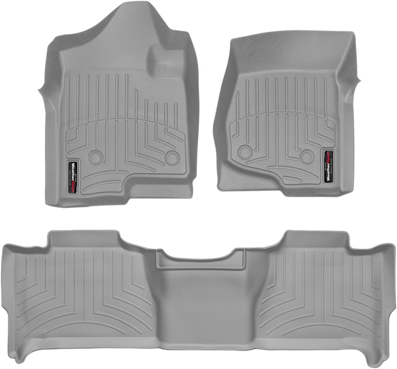 WeatherTech Custom Fit FloorLiners for Chevrolet Suburban, Suburban, Suburban - 1st & 2nd Row (46066-1-2), Grey