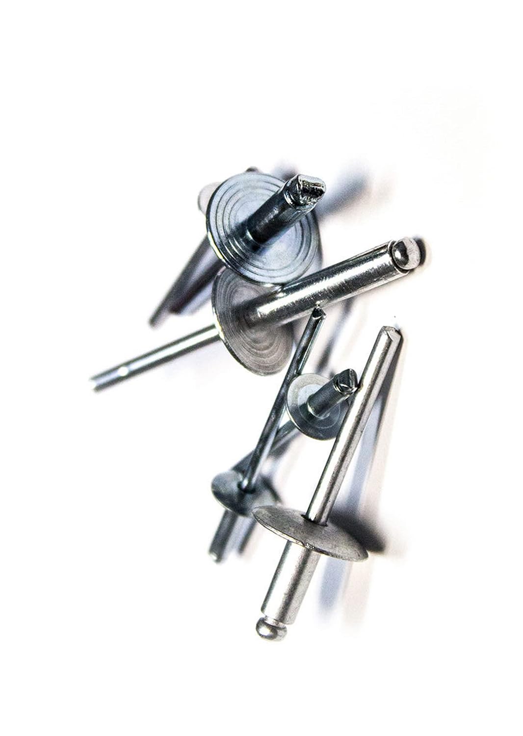 New Versatile Pack of (1000) (4-4LF) POP Blind Rivets - Large Flange Steel - 1/8 (.188-.250 Grip) Multi-Purpose Comprehensive Hardware Fastener Assortment Kit TRINNM03529