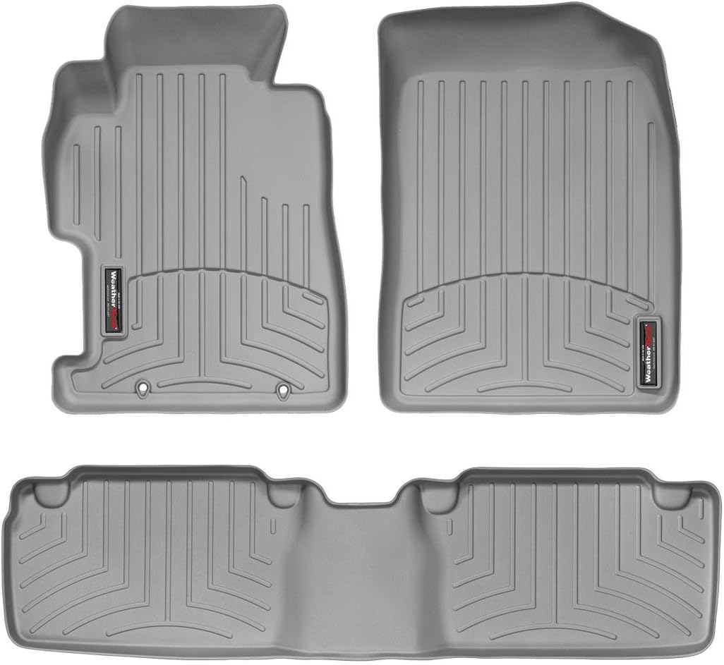 WeatherTech Custom Fit FloorLiners for Honda Civic, Civic Si, 1st & 2nd Row (46090-1-2), Grey