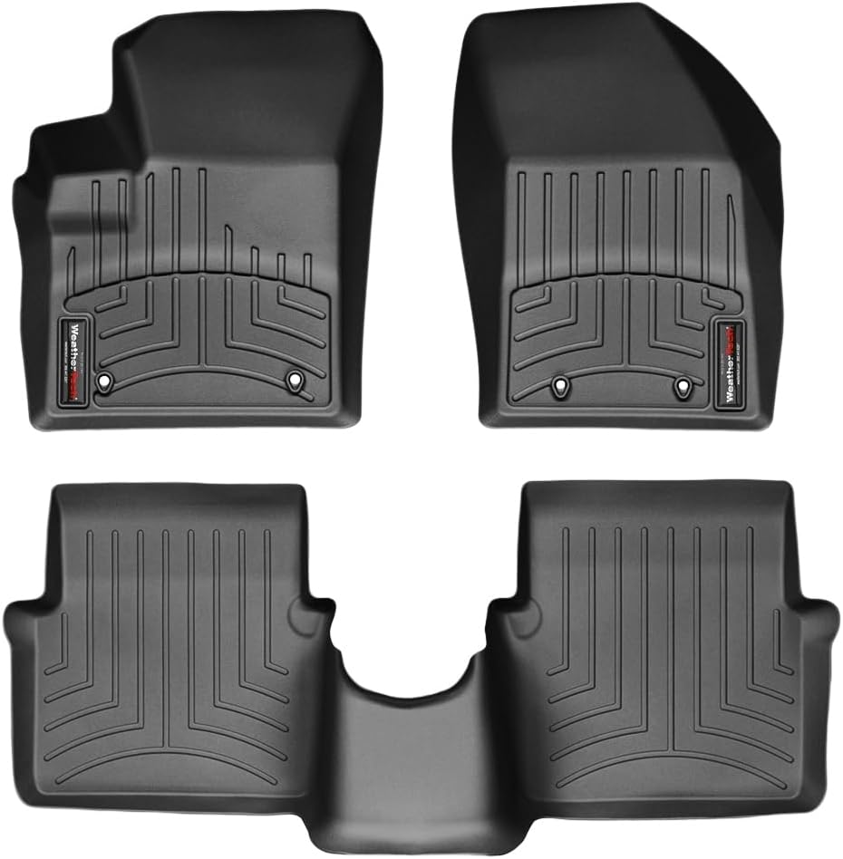 WeatherTech Custom Fit FloorLiners for Dodge Avenger, 200, 1st & 2nd Row (444031-443762), Black
