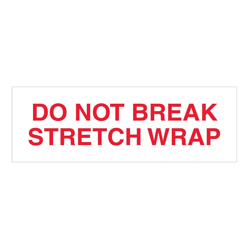 Aviditi Tape Logic 2 Inch x 55 Yard 2.2 Mil Red/White, Heavy Duty Packing Tape, 'Do Not Break Stretch Wrap' 36 Pack, Perfect for Packing, Shipping, Moving, Home and Office