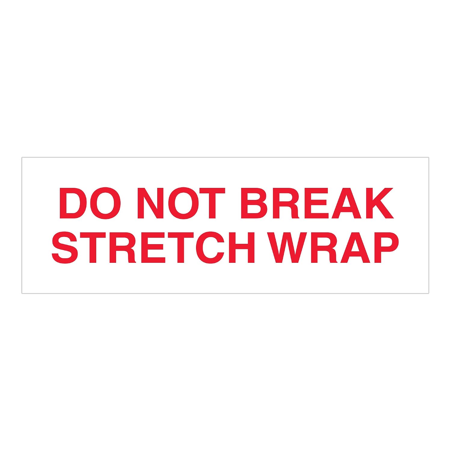 Aviditi Tape Logic 2 Inch x 55 Yard 2.2 Mil Red/White, Heavy Duty Packing Tape, 'Do Not Break Stretch Wrap' 36 Pack, Perfect for Packing, Shipping, Moving, Home and Office