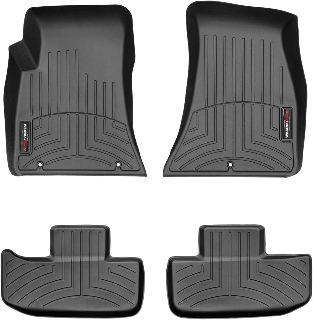 WeatherTech Custom Fit FloorLiners for Dodge Challenger, Challenger, 1st & 2nd Row (4410491-443862), Black