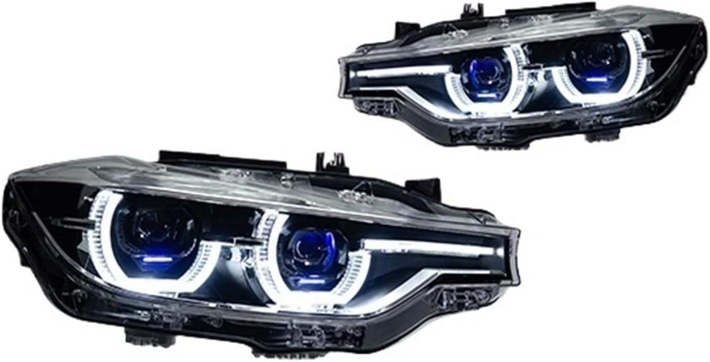 Car Light Compatible With BMW F30 F31 F35 2013-2019 3 Series LED Auto Headlights Assembly Upgrade Bifocal Lens Signal Lamp Tool Accessories(For Original Xenon)