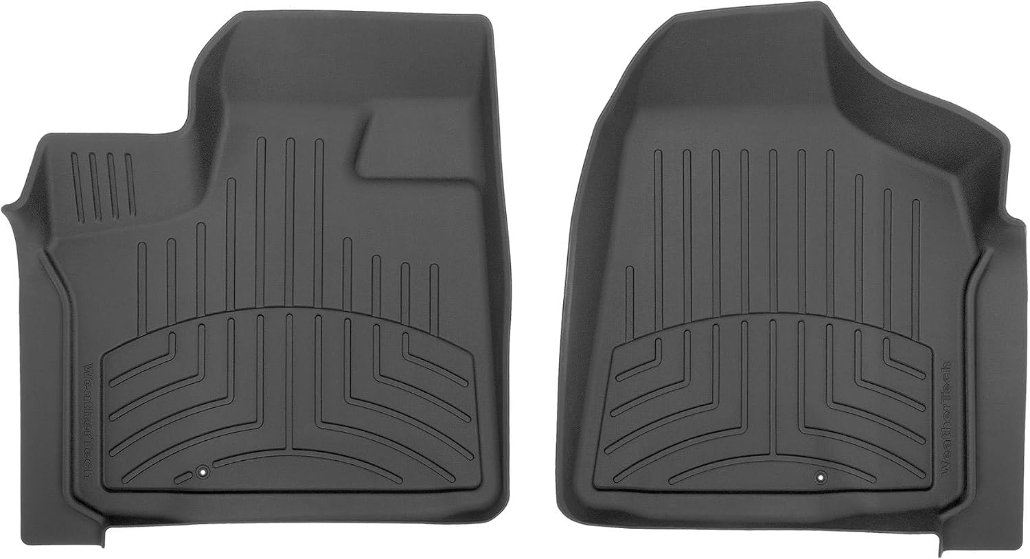 WeatherTech FloorLiner HP Custom Fit Floor Mats for Chrysler Town & Country Van, Grand Caravan - 1st Row (444211IM), Black