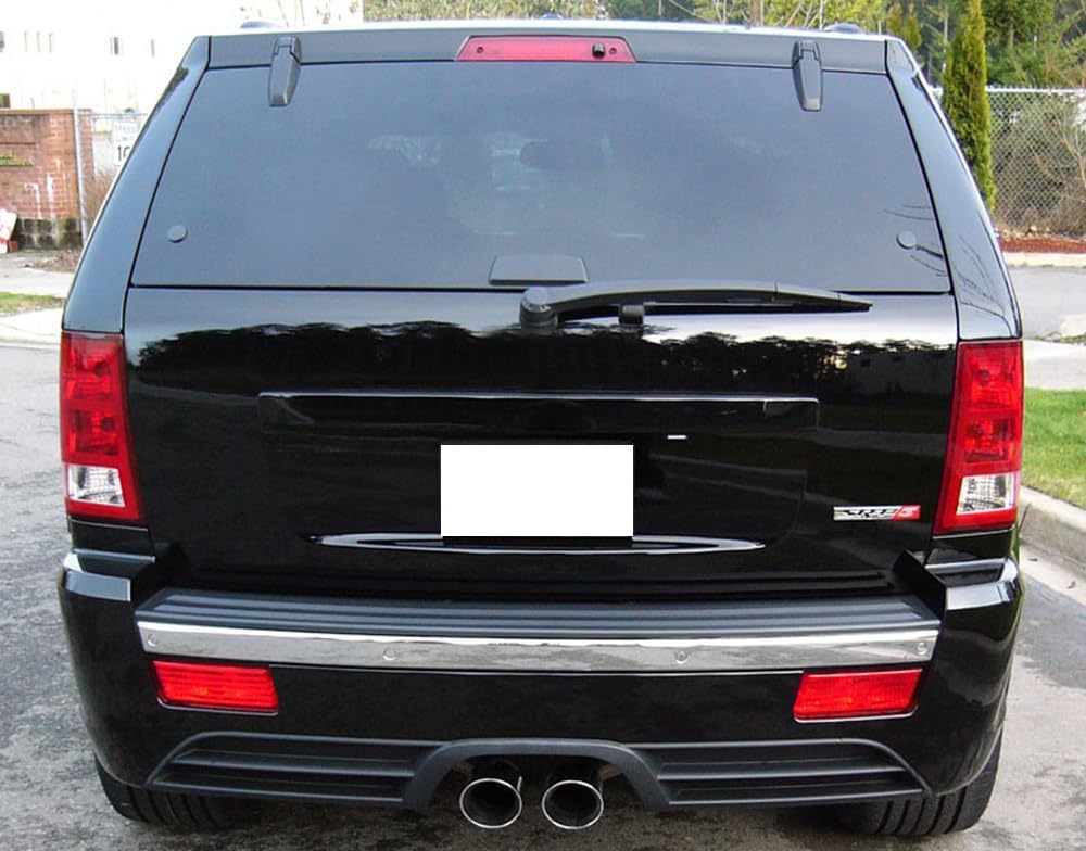iJDMTOY Complete LED Rear Fog Light Kit Compatible With Jeep 2005-2010 Grand Cherokee WK1, Includes Brilliant Red LED Bulbs, Red Lens Foglamp Assemblies & Wiring Harness