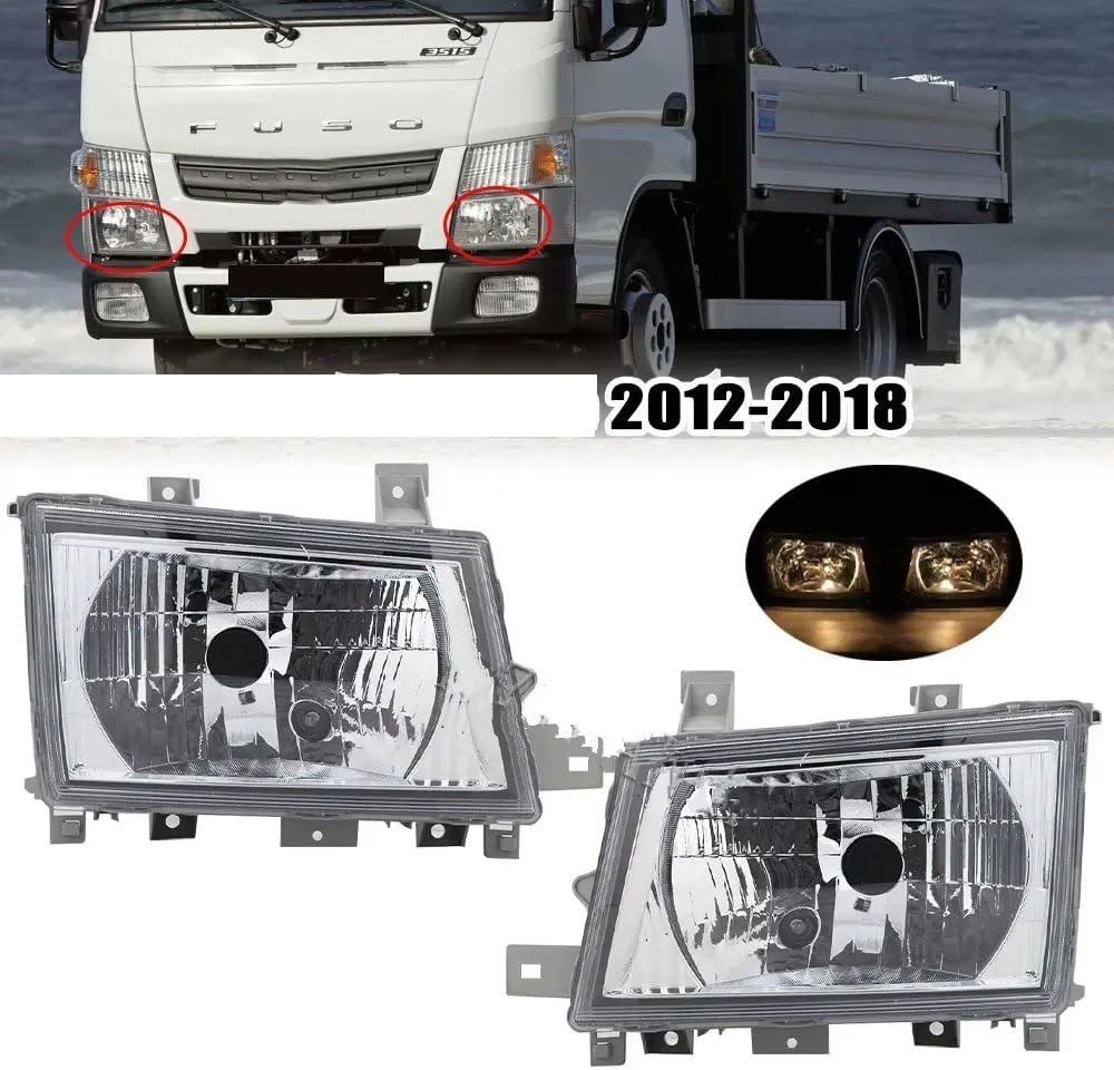 Car Headlamp Headlights Headlight For Mitsubishi For Canter For FUSO FE FG 2012-2018 Car Fog Light Turn Signal Light Headlights Indicator Lamp Assembly W/bulb
