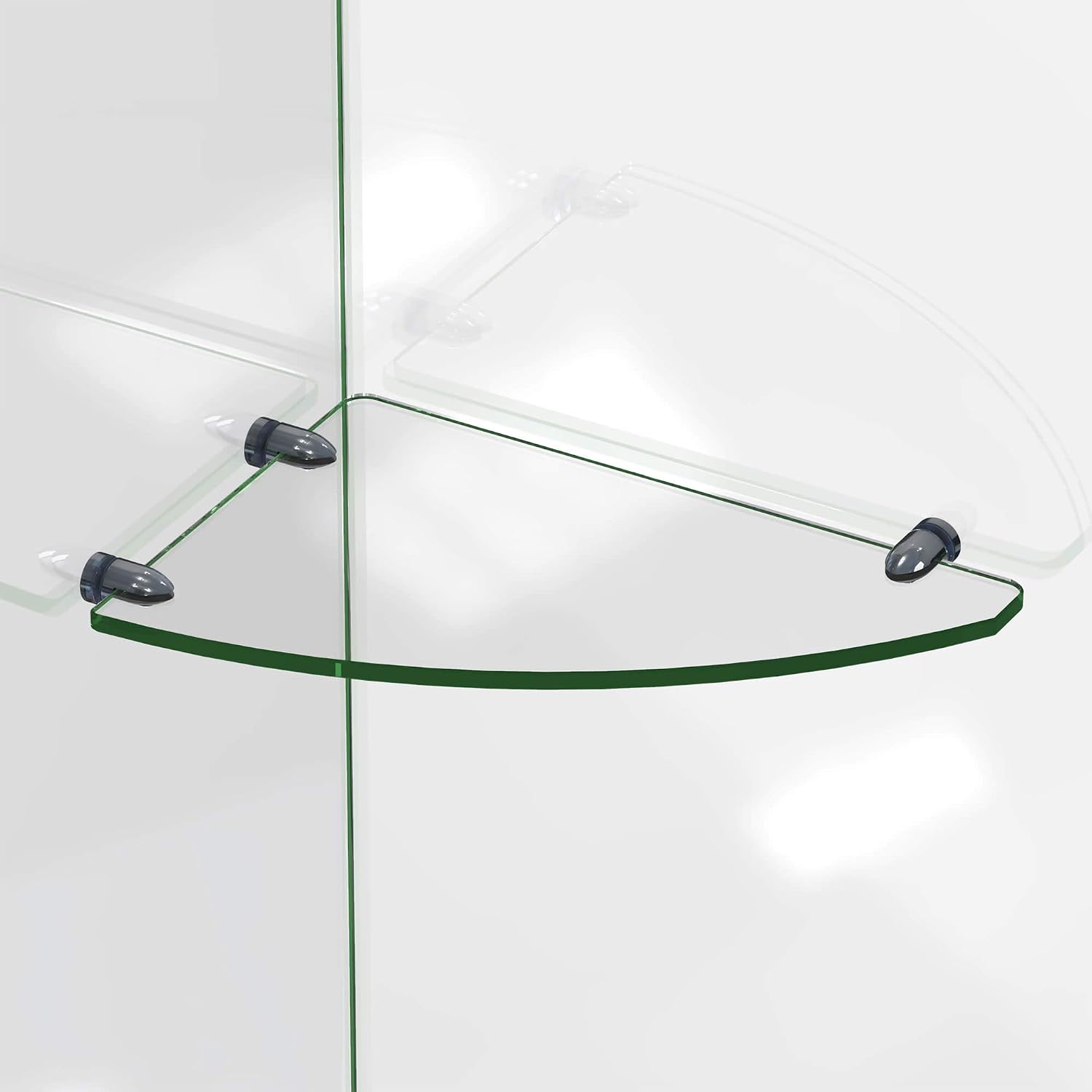 DreamLine 12 in. x 8 in. Corner Glass Shelf in Oil Rubbed Bronze