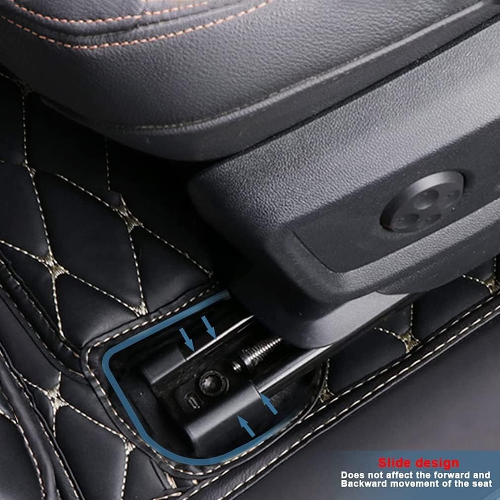 Car Floor Mats for Maserati Ghibli 2014-2018,Leather Luxury Floor Liner All Weather Protection Carpet,Black