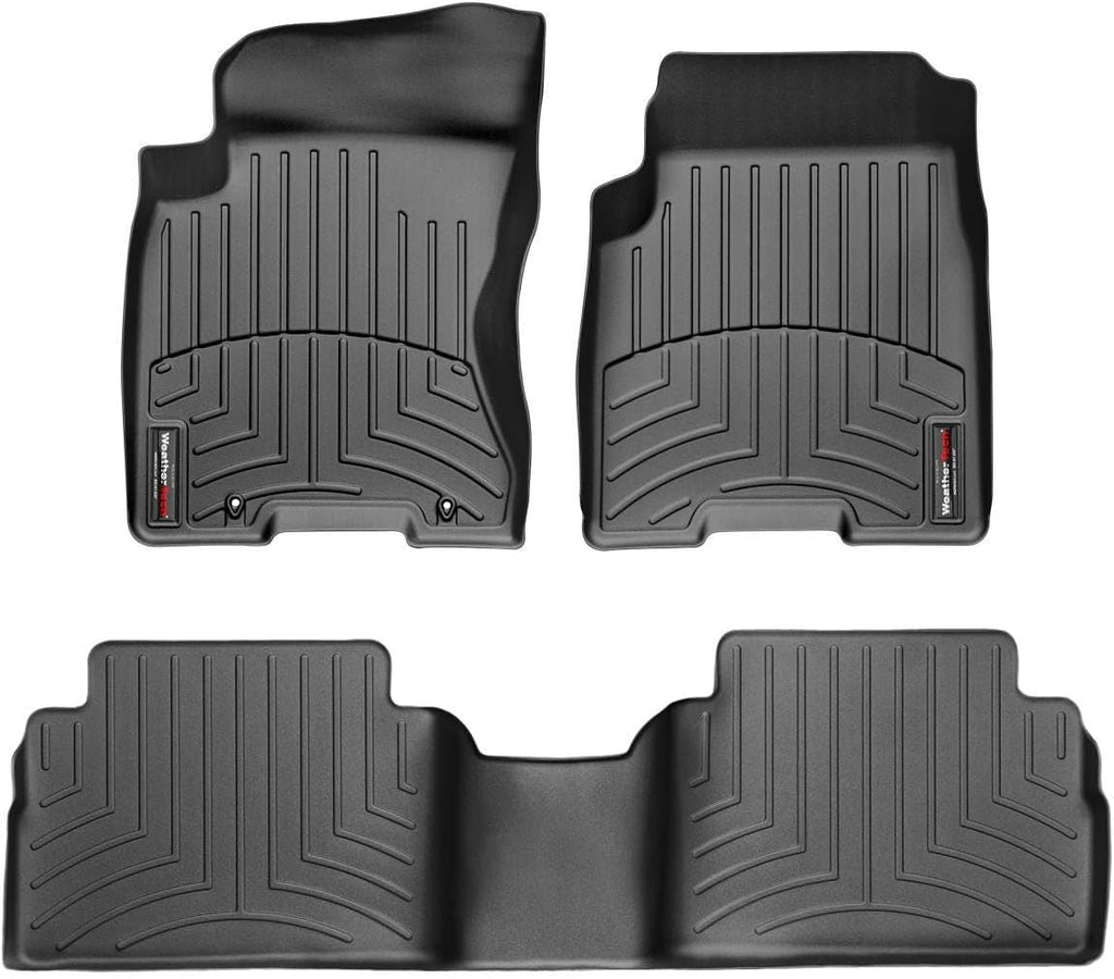 WeatherTech Custom Fit FloorLiners for Nissan Rogue, Rogue Select, 1st & 2nd Row (44135-1-2), Black