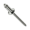 Stainless Steel Pop Rivets 1/8' x 5/16' Flat Countersunk Head Blind 4-5 Qty 500 Threaded Fasteners for Mechanical Repair Universal Multi-Purpose Replacement Parts