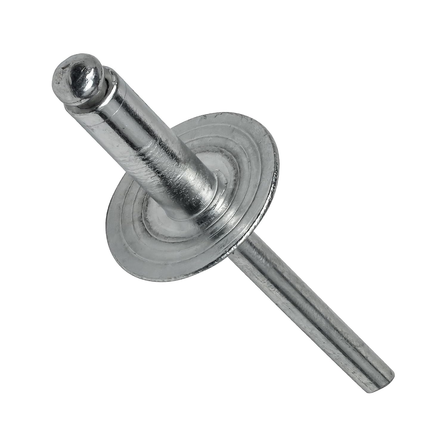 Large Flange Pop Rivets 1/8' x 1/4' Aluminum Dome Head (4-4) Blind Qty 5000 Durable Fasteners for Construction Automotive Repair Machinery Assembly Improvement Projects