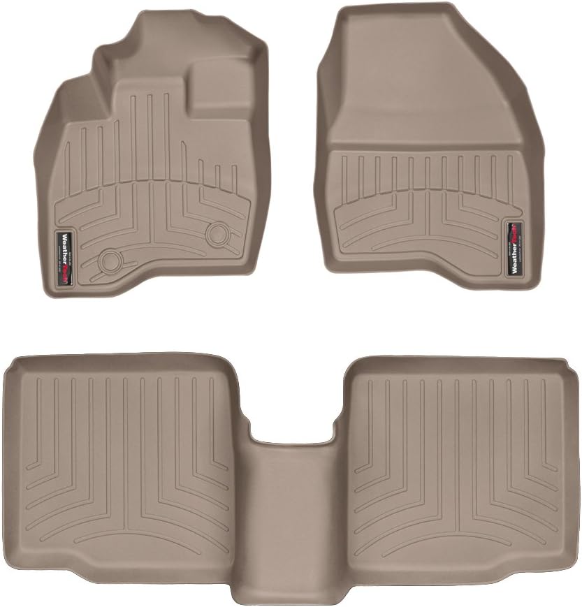WeatherTech Custom Fit FloorLiners for Ford Explorer, Explorer, 1st & 2nd Row (457041-453592), Tan