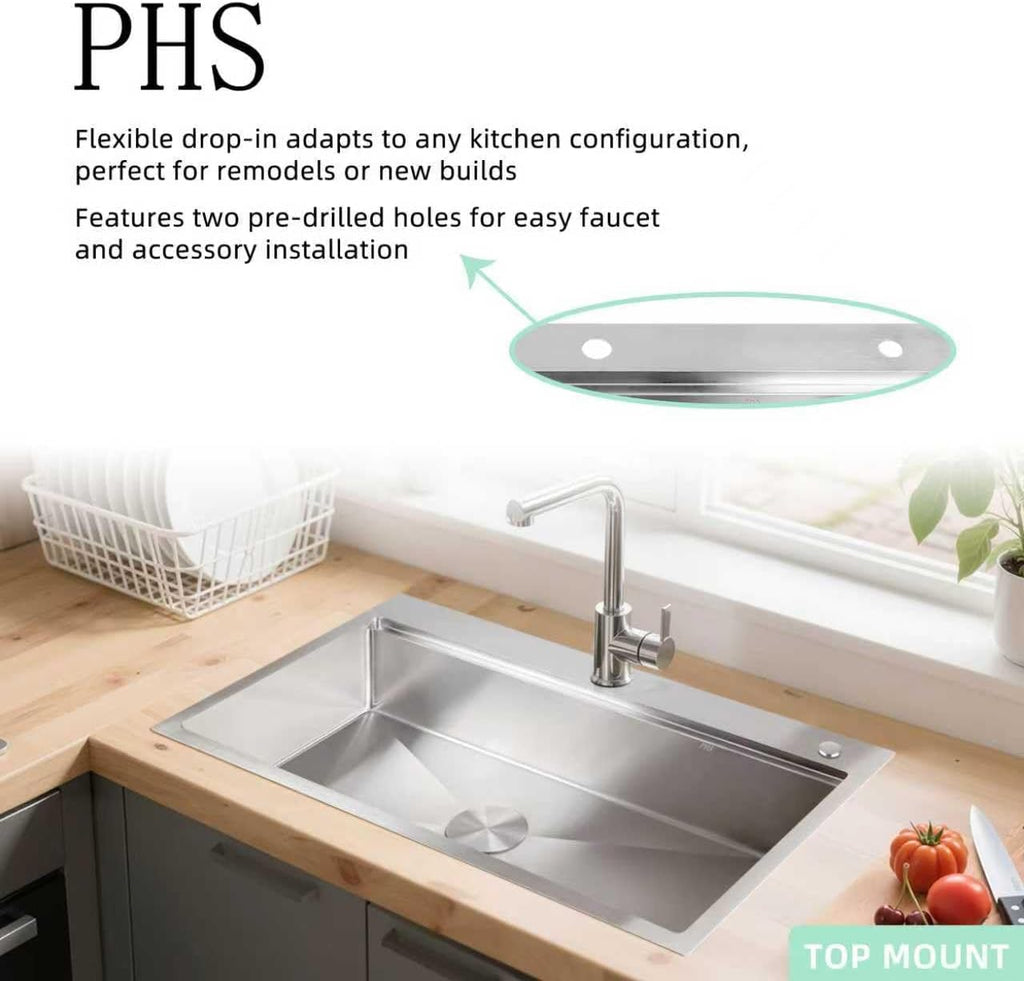 32 inch Workstation 32 * 19 Single Bowl