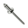 Stainless Steel Pop Rivets 1/8' x 1/4' Flat Countersunk Head Blind 4-4 Qty 5000 Durable Fasteners for Construction Automotive Repair Machinery Assembly Improvement Projects