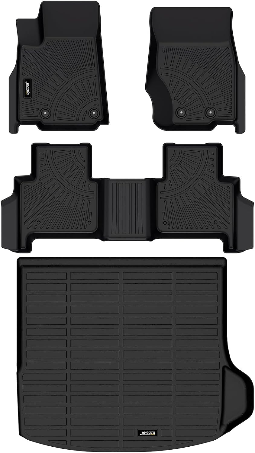 Floor Mat for Jeep Grand Cherokee 2022-2026 ((Include 4xe NOT for L or WK) | full set car liners, waterproof high edge anti-slip design, All Weather Floor Mats Cargo Mat Set Automotive Accessories