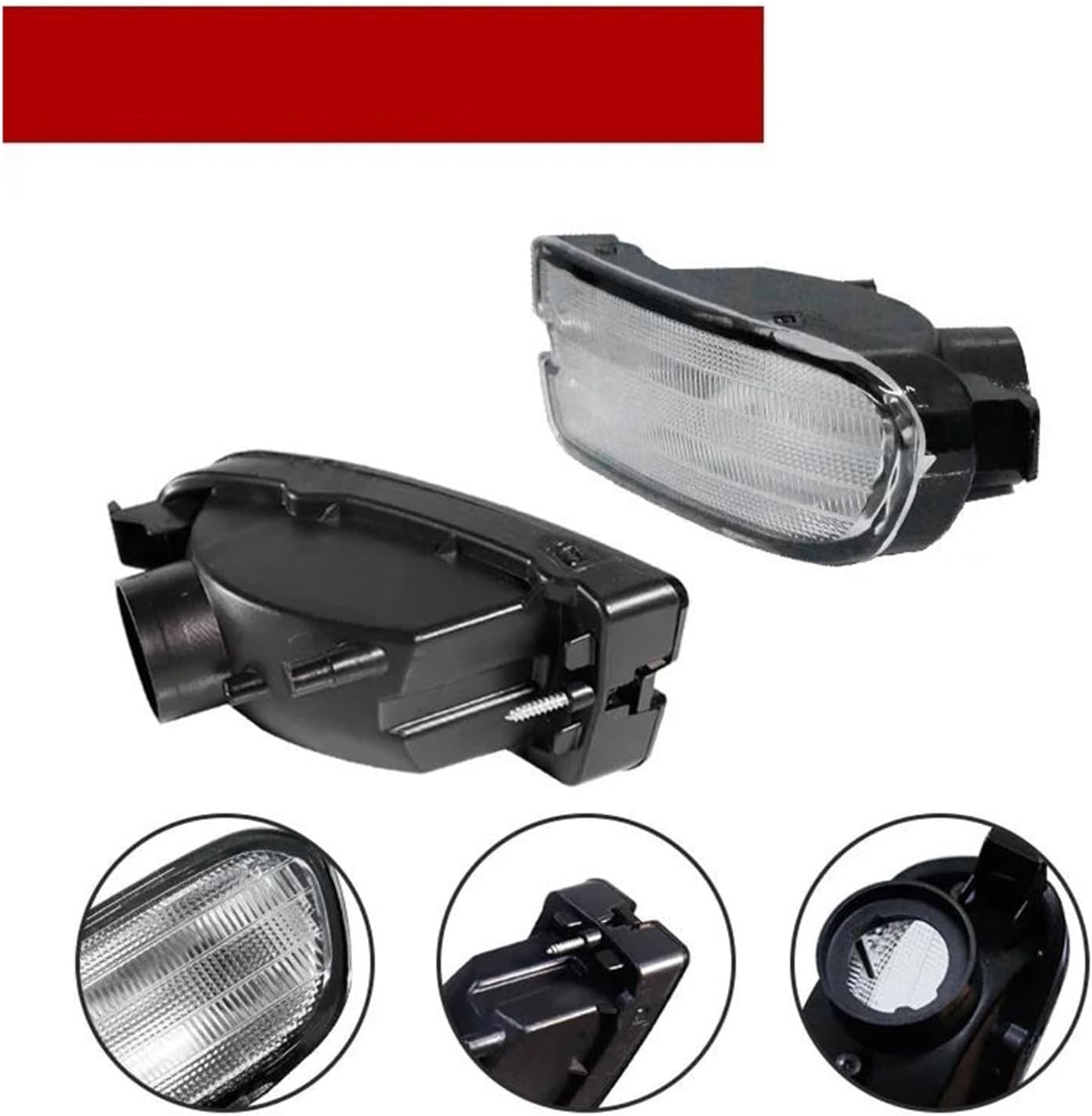 For 1999-2001 For Subaru For Impreza Amber/Smoked/Clear Lens Car Front Bumper Turn Signal Light Cover Shells Kit No Bulb/Socket Mirror Indicator Light(Amber Lens)
