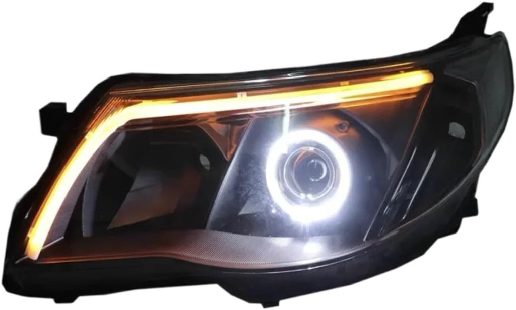 Car Modified Led Front Lamp Laser Headlight Assembly Bifocal Lens Compatible With Subaru Forester Turn Signal DRL Daytime Runnning Light