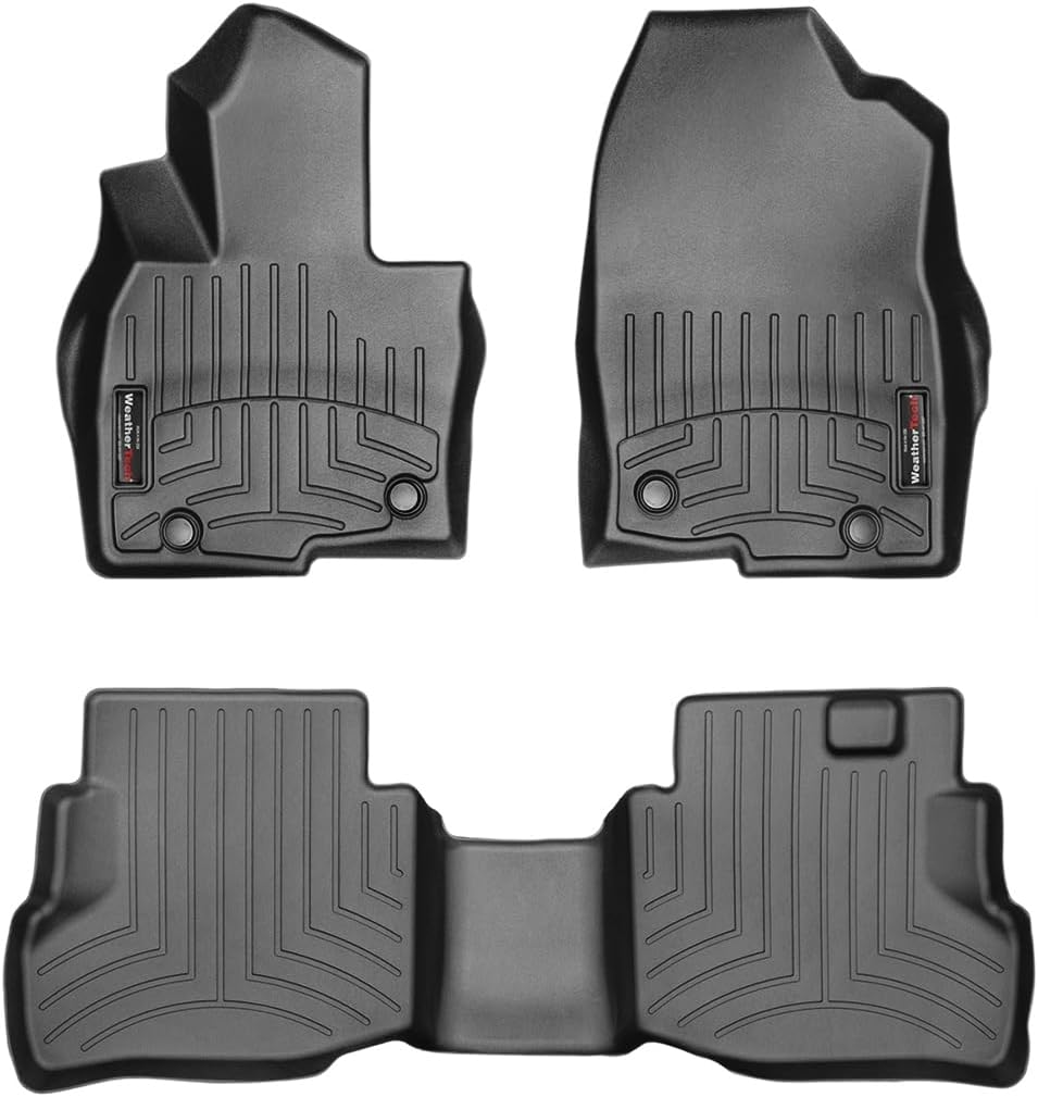 WeatherTech Custom Fit FloorLiners for Mazda CX-9, CX-9, CX-9-1st & 2nd Row (44972-1-2), Black