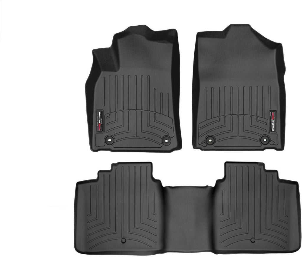 WeatherTech Custom Fit FloorLiners for Lexus ES - 1st & 2nd Row (4414591-444763), Black