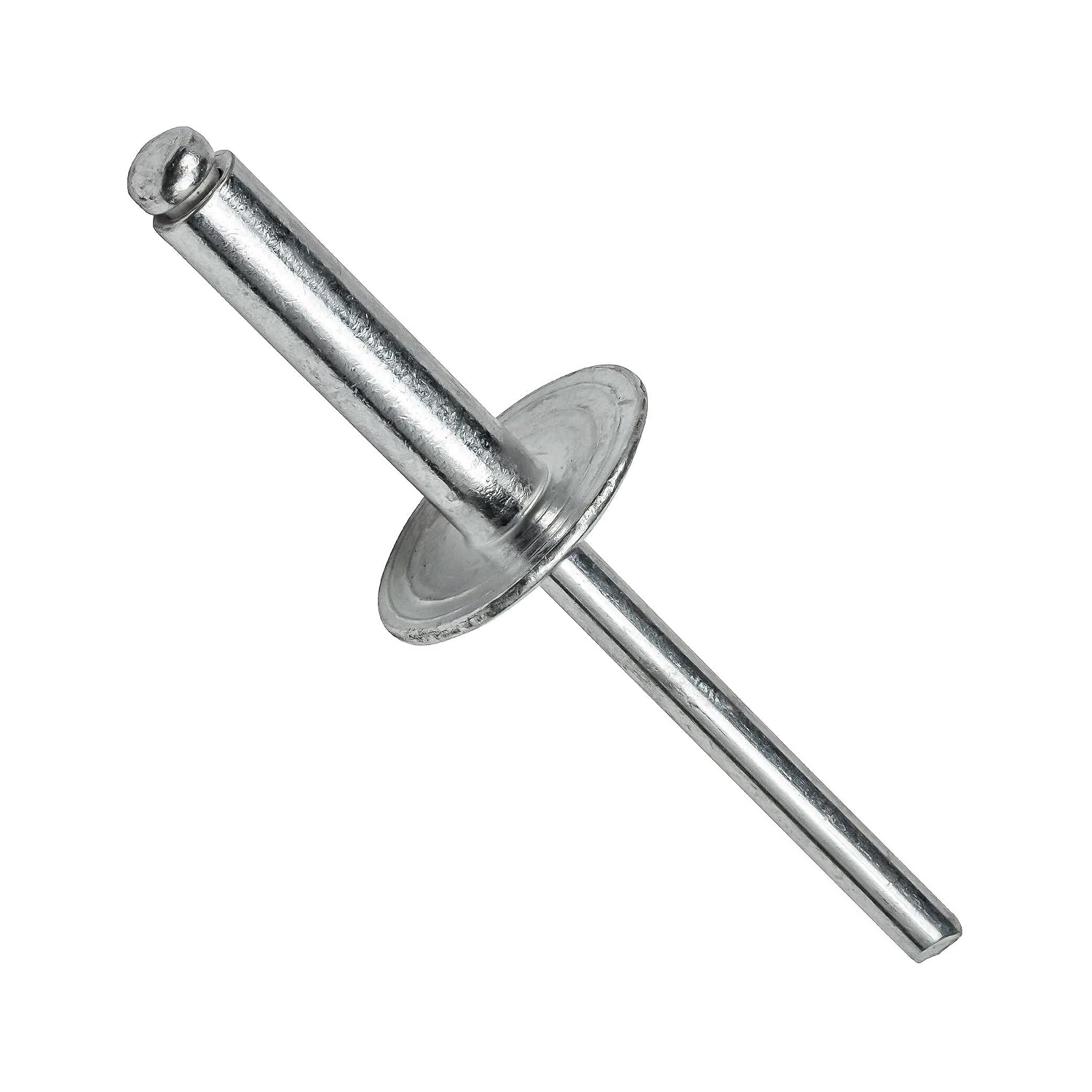 Large Flange Pop Rivets 1/8' x 1/2' Aluminum Dome Head (4-8) Blind Qty 500 Durable Fasteners for Construction Automotive Repair Machinery Assembly Improvement Projects