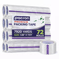 Clear Packing Tape 2 MIL Thick - 72 Heavy-Duty Wrapping Tape - 110-Yard Length, 7920 Total Yards 1.88-Inch Wide Strong Adhesive Rolls for Moving, Office Packaging, Storage Organization & Warehouse