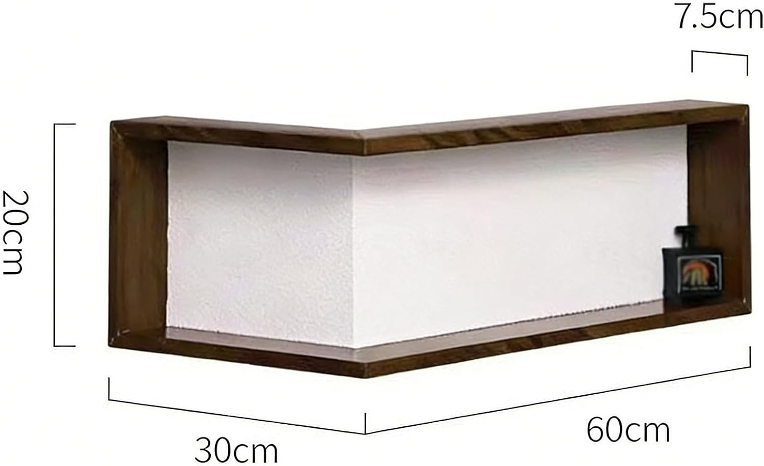 Floating Corner Shelves, Wall Mounted Corner Shelf for Bedroom Decor, Modern Display Shelves for Plants & Books, Space Saving Corner Wall Shelf(L-Shape B 30 x 60 x 20 cm,3 Pack)