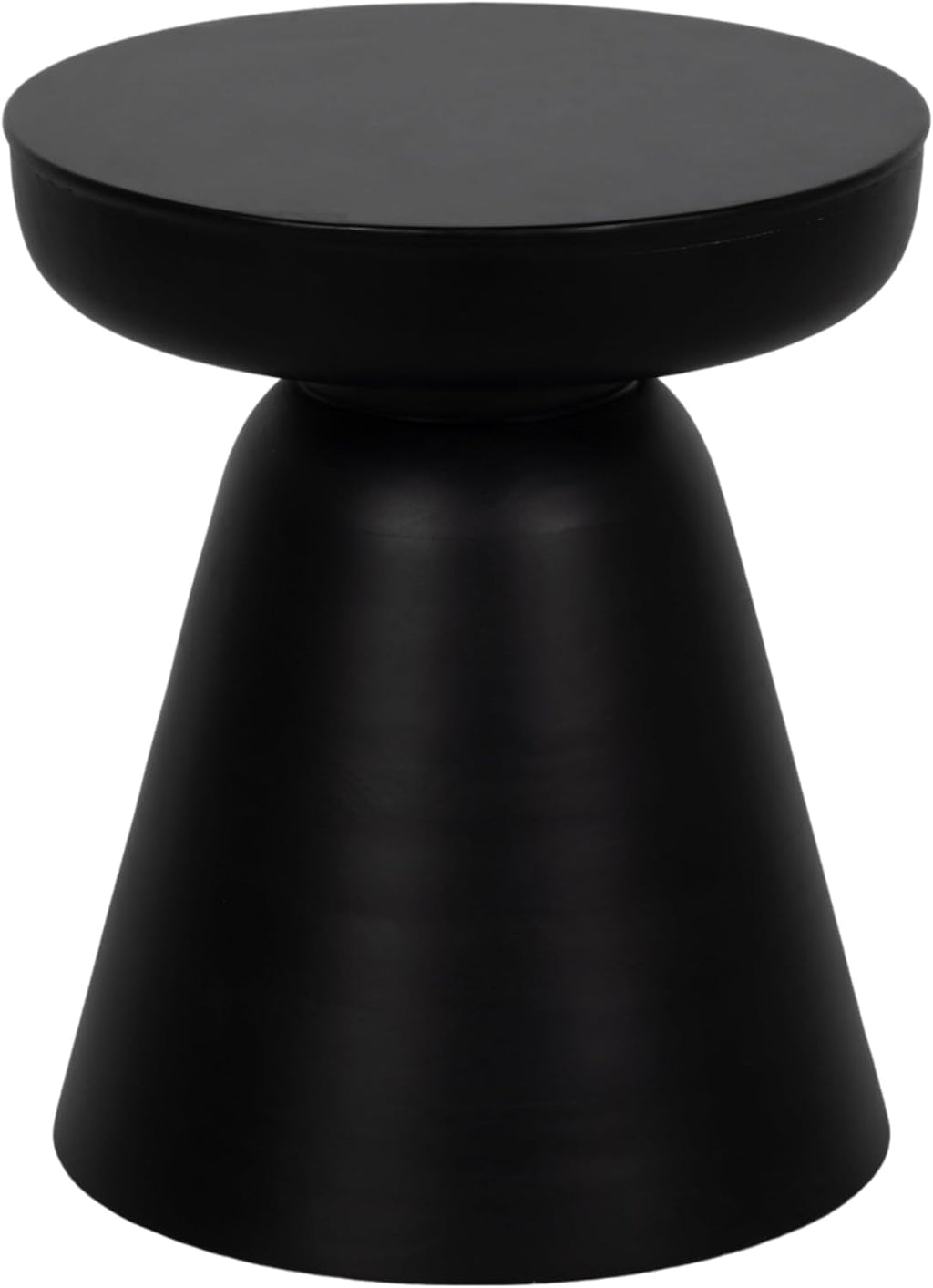 Sagebrook Home Boho Accent Table - Modern Wooden Side Table for Living Room, Bedroom & Office - Stylish Minimalist End Table for Home Decor - 19' Black