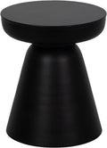 Sagebrook Home Boho Accent Table - Modern Wooden Side Table for Living Room, Bedroom & Office - Stylish Minimalist End Table for Home Decor - 19' Black