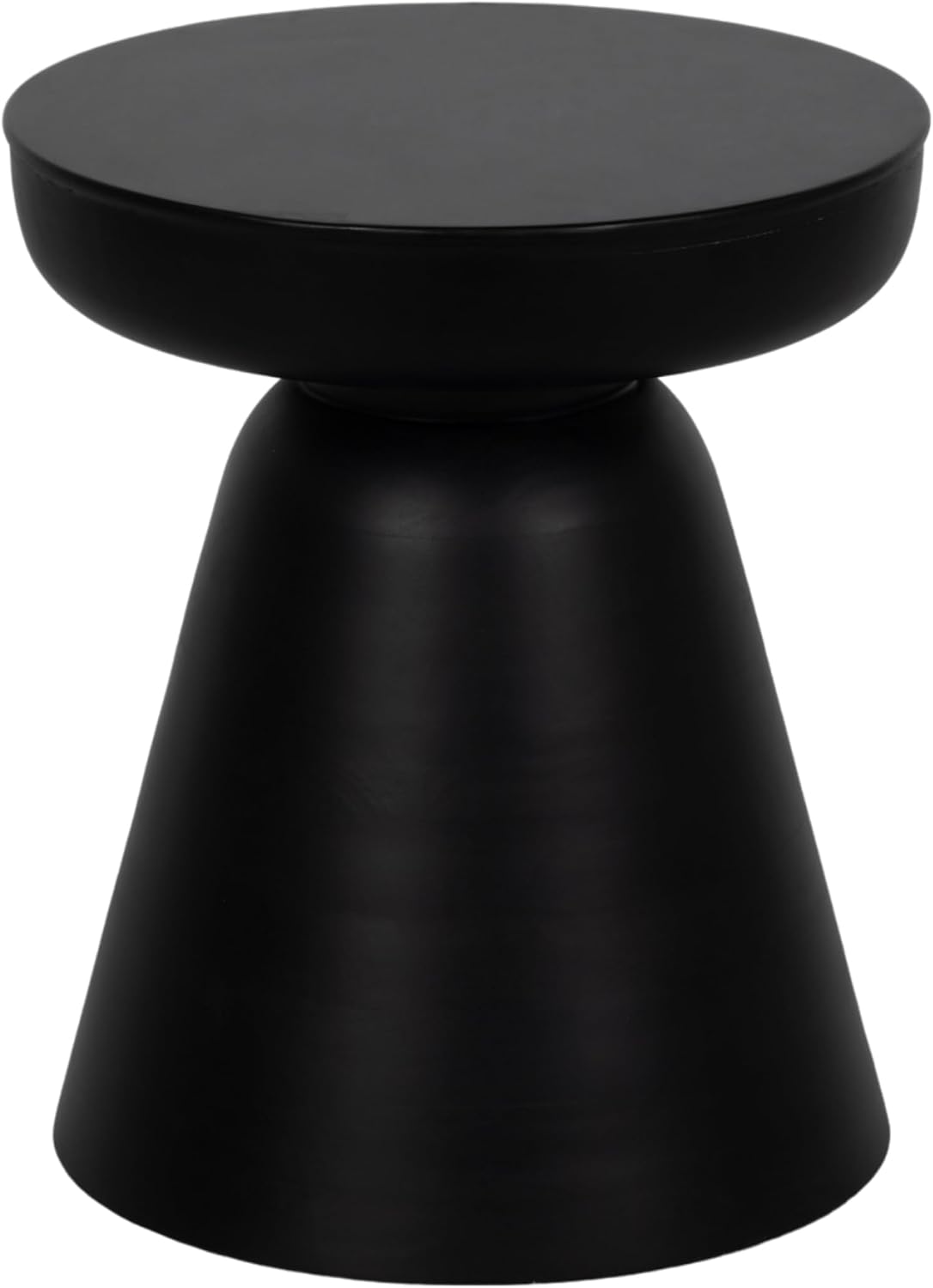 Sagebrook Home Boho Accent Table - Modern Wooden Side Table for Living Room, Bedroom & Office - Stylish Minimalist End Table for Home Decor - 19' Black